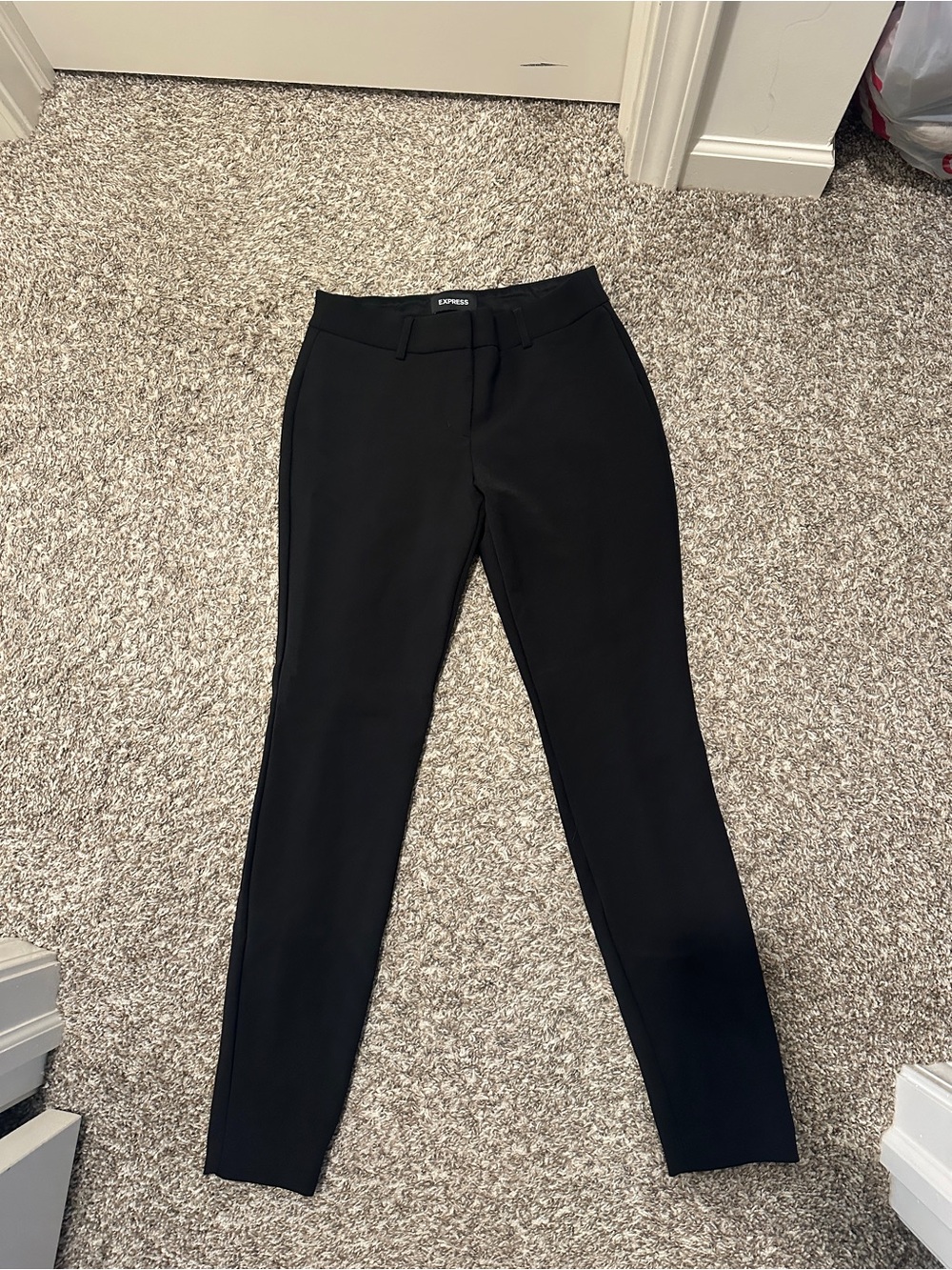 Express Editor Black Skinny Dress Pants Size 2R